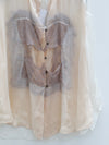 Joyce Bao Fall/Winter 2025 Irregular Lace Windowpane Long-Sleeve Shirt JB-JB01-01007-MIBAI (Off-white)